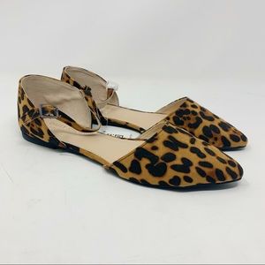 Daily Shoes Women’s Leopard Slip-on Flats Size 9